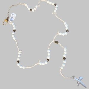 Free People x Ariana Ost Pearl Rosary Necklace
